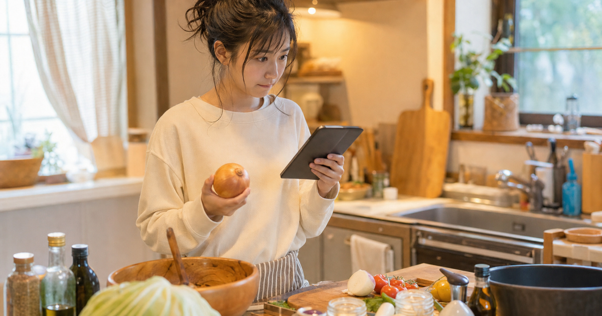 廚房新手檢查食材發現少了蒜頭與冰糖